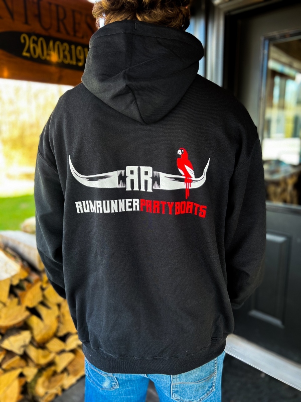 Black Hoodie Rum Runner Party Boats